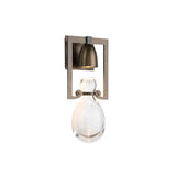 Hubbardton Forge 2018 Dark Smoke Clear Glass (ZM) Apothecary Sconce