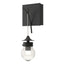 Hubbardton Forge 2018 Black Clear Glass (ZM) Kiwi Sconce