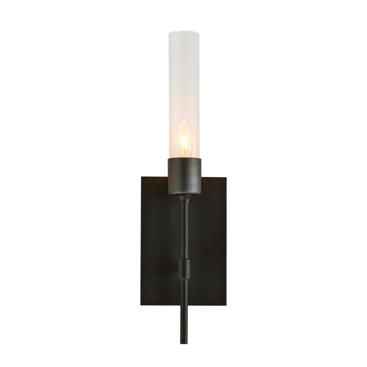 Hubbardton Forge 2019 Dark Smoke Clear Glass (ZM) Vela Sconce