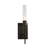 Hubbardton Forge 2019 Dark Smoke Frosted Glass (FD) Vela Sconce