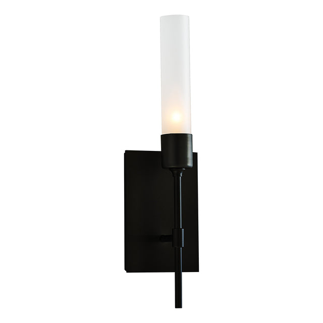 Hubbardton Forge 2019 Black Frosted Glass (FD) Vela Sconce