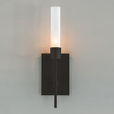 Hubbardton Forge 2019 Black Frosted Glass (FD) Vela Sconce