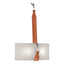 Hubbardton Forge 2022 Black Polished Nickel Chestnut Leather Flax Shade (SE) Saratoga Sconce