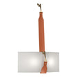 Hubbardton Forge 2022 Black Antique Brass Chestnut Leather Natural Anna Shade (SF) Saratoga Sconce