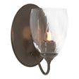 Hubbardton Forge 2005 Bronze Water Glass (LL) Simple Lines Sconce