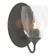 Hubbardton Forge 2005 Natural Iron Water Glass (LL) Simple Lines Sconce