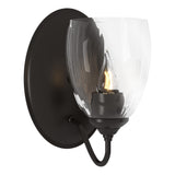 Hubbardton Forge 2005 Oil Rubbed Bronze Water Glass (LL) Simple Lines Sconce