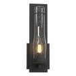 Hubbardton Forge 2009 Black Seeded Clear Glass (II) New Town Sconce