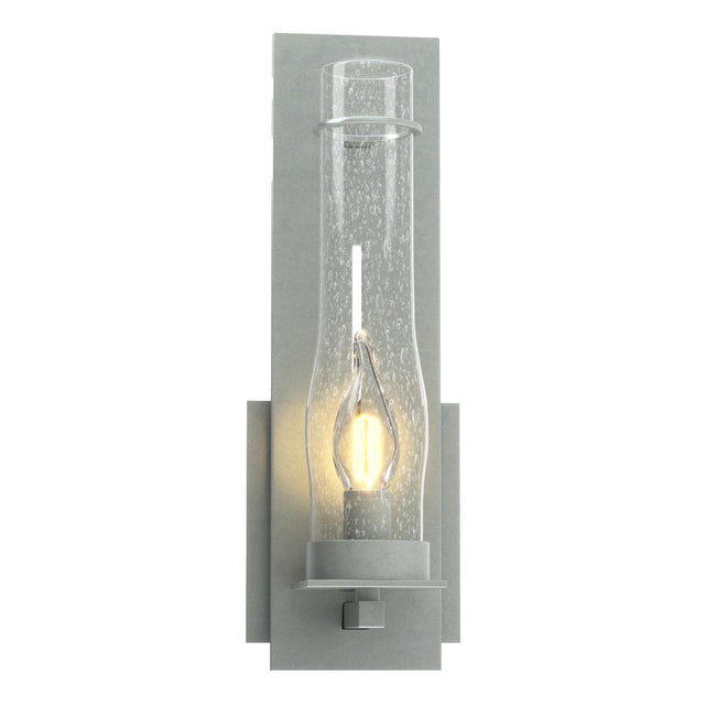 Hubbardton Forge 2009 Vintage Platinum Seeded Clear Glass (II) New Town Sconce