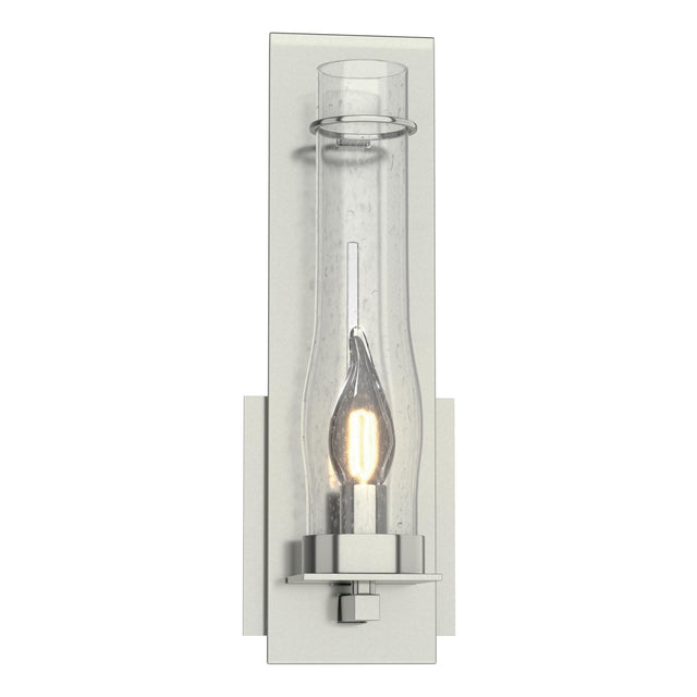 Hubbardton Forge 2009 Sterling Seeded Clear Glass (II) New Town Sconce
