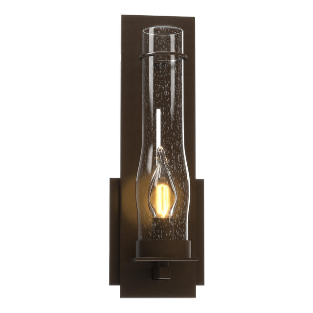 Hubbardton Forge 2009 Oil Rubbed Bronze Seeded Clear Glass (II) New Town Sconce