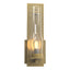 Hubbardton Forge 2009 Modern Brass Seeded Clear Glass (II) New Town Sconce