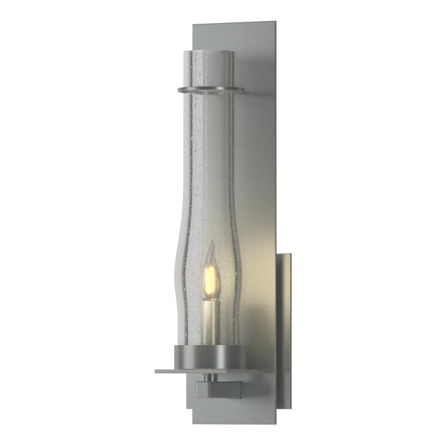 Hubbardton Forge 2009 Vintage Platinum Seeded Clear Glass (II) New Town Large Sconce