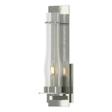 Hubbardton Forge 2009 Sterling Seeded Clear Glass (II) New Town Large Sconce