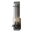 Hubbardton Forge 2009 Oil Rubbed Bronze Seeded Clear Glass (II) New Town Large Sconce