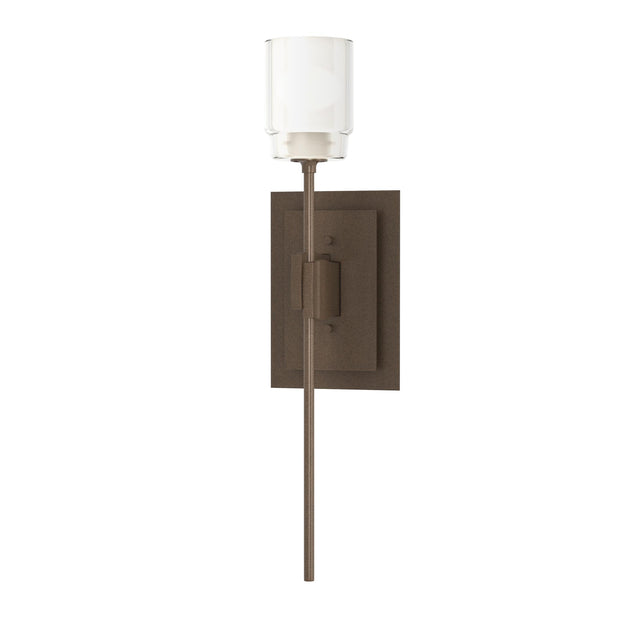 Hubbardton Forge 2013 Bronze Cast Glass (YC) Echo Sconce