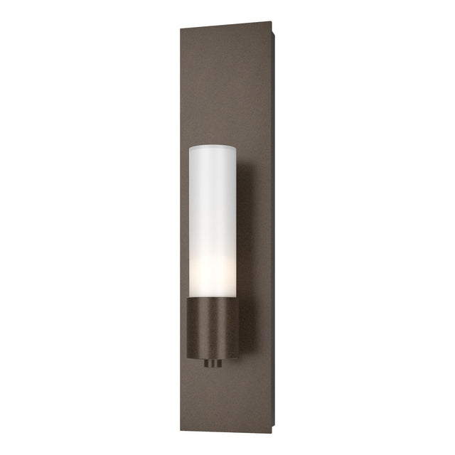 Hubbardton Forge 2015 Bronze Opal Glass (GG) Pillar 1 Light Sconce