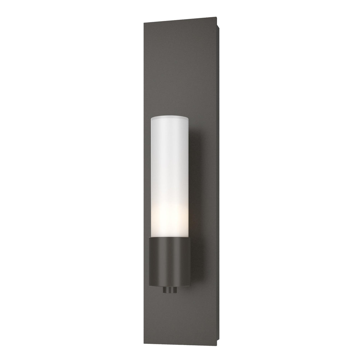 Hubbardton Forge 2015 Dark Smoke Opal Glass (GG) Pillar 1 Light Sconce