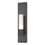 Hubbardton Forge 2015 Dark Smoke Opal Glass (GG) Pillar 1 Light Sconce