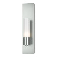Hubbardton Forge 2015 Vintage Platinum Opal Glass (GG) Pillar 1 Light Sconce