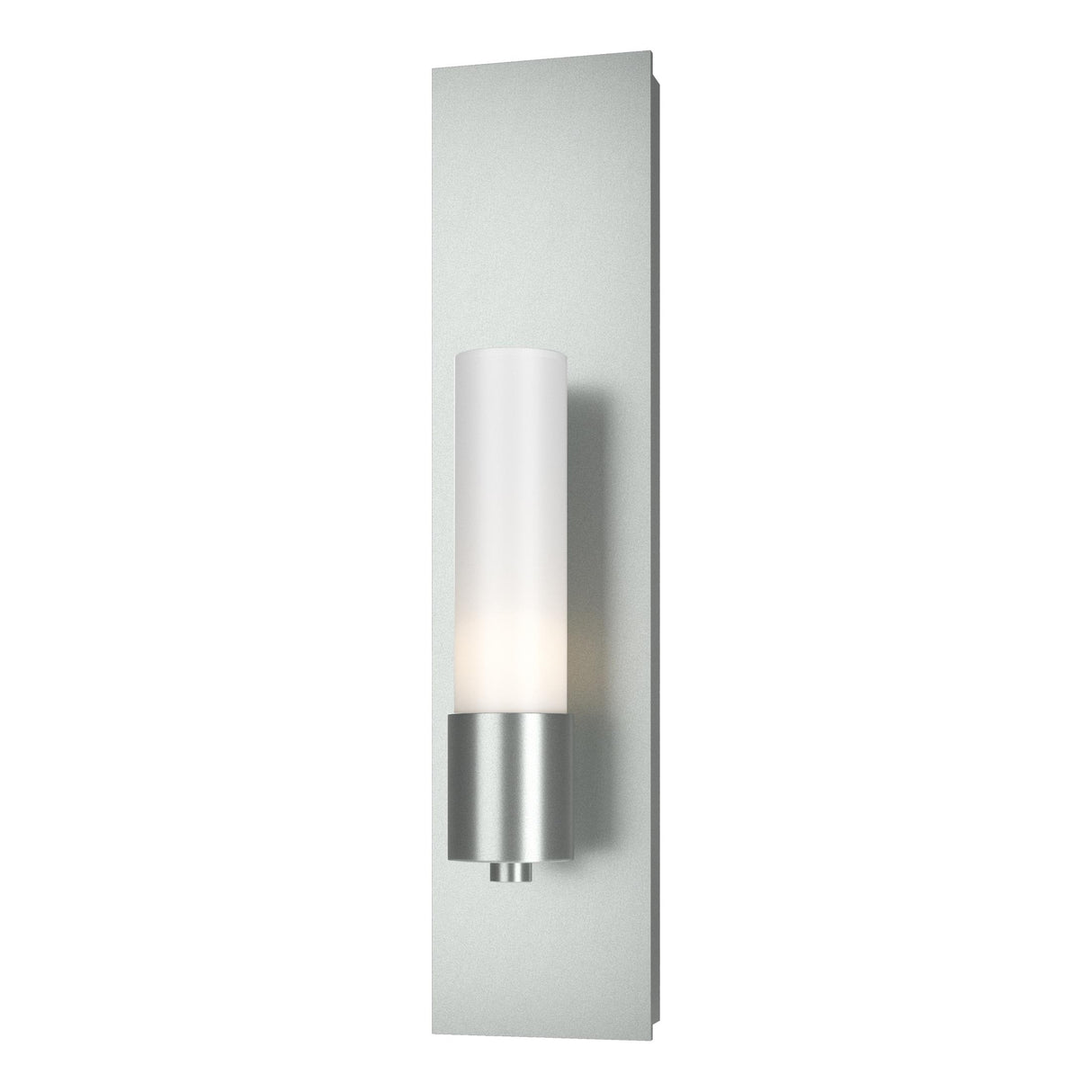 Hubbardton Forge 2015 Vintage Platinum Opal Glass (GG) Pillar 1 Light Sconce