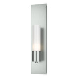 Hubbardton Forge 2015 Vintage Platinum Opal Glass (GG) Pillar 1 Light Sconce