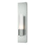 Hubbardton Forge 2015 Vintage Platinum Opal Glass (GG) Pillar 1 Light Sconce