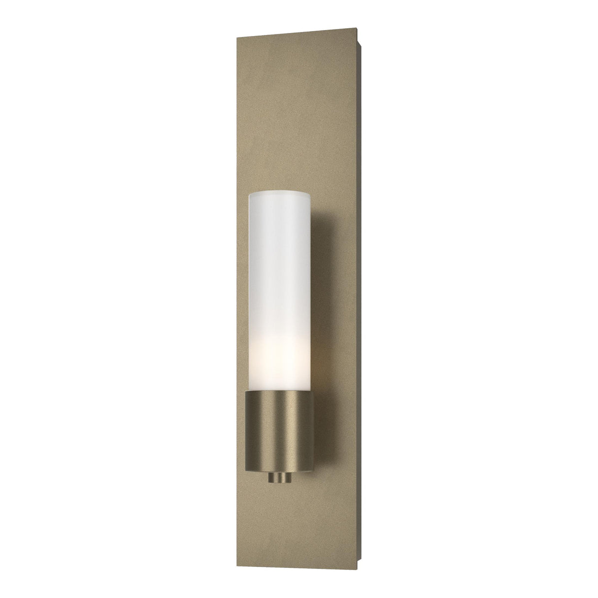 Hubbardton Forge 2015 Soft Gold Opal Glass (GG) Pillar 1 Light Sconce