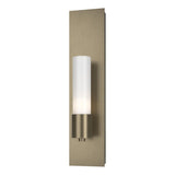 Hubbardton Forge 2015 Soft Gold Opal Glass (GG) Pillar 1 Light Sconce