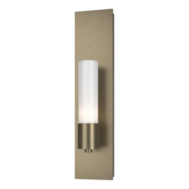 Hubbardton Forge 2015 Soft Gold Opal Glass (GG) Pillar 1 Light Sconce