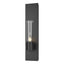 Hubbardton Forge 2015 Black Seeded Clear Glass (II) Pillar 1 Light Sconce