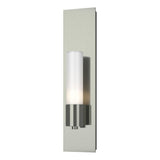 Hubbardton Forge 2015 Sterling Opal Glass (GG) Pillar 1 Light Sconce