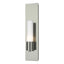 Hubbardton Forge 2015 Sterling Opal Glass (GG) Pillar 1 Light Sconce