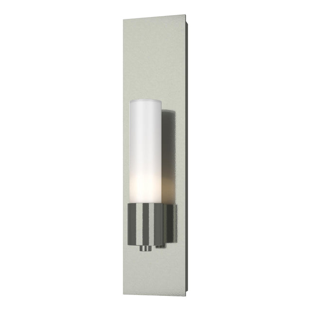 Hubbardton Forge 2015 Sterling Opal Glass (GG) Pillar 1 Light Sconce