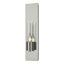 Hubbardton Forge 2015 Sterling Seeded Clear Glass (II) Pillar 1 Light Sconce