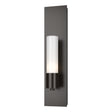Hubbardton Forge 2015 Oil Rubbed Bronze Opal Glass (GG) Pillar 1 Light Sconce