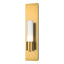 Hubbardton Forge 2015 Modern Brass Opal Glass (GG) Pillar 1 Light Sconce