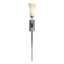 Hubbardton Forge 2001 Natural Iron Opal Glass (GG) Sweeping Taper Sconce