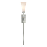 Hubbardton Forge 2001 Vintage Platinum Opal Glass (GG) Sweeping Taper Sconce