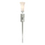 Hubbardton Forge 2001 Vintage Platinum Opal Glass (GG) Sweeping Taper Sconce