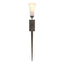 Hubbardton Forge 2001 Oil Rubbed Bronze Opal Glass (GG) Sweeping Taper Sconce