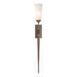 Hubbardton Forge 2012 Bronze Opal Glass (GG) Sweeping Taper ADA Sconce