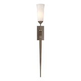 Hubbardton Forge 2012 Bronze Opal Glass (GG) Sweeping Taper ADA Sconce