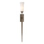 Hubbardton Forge 2012 Bronze Opal Glass (GG) Sweeping Taper ADA Sconce