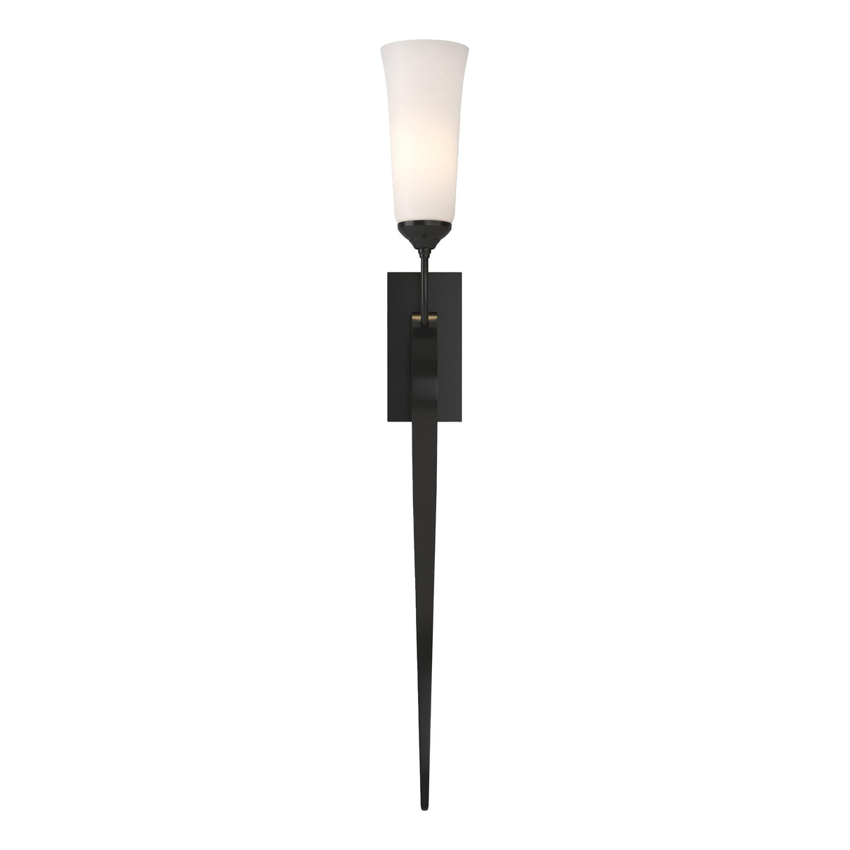 Hubbardton Forge 2012 Black Opal Glass (GG) Sweeping Taper ADA Sconce