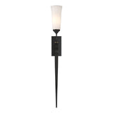 Hubbardton Forge 2012 Black Opal Glass (GG) Sweeping Taper ADA Sconce