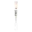 Hubbardton Forge 2012 Vintage Platinum Opal Glass (GG) Sweeping Taper ADA Sconce