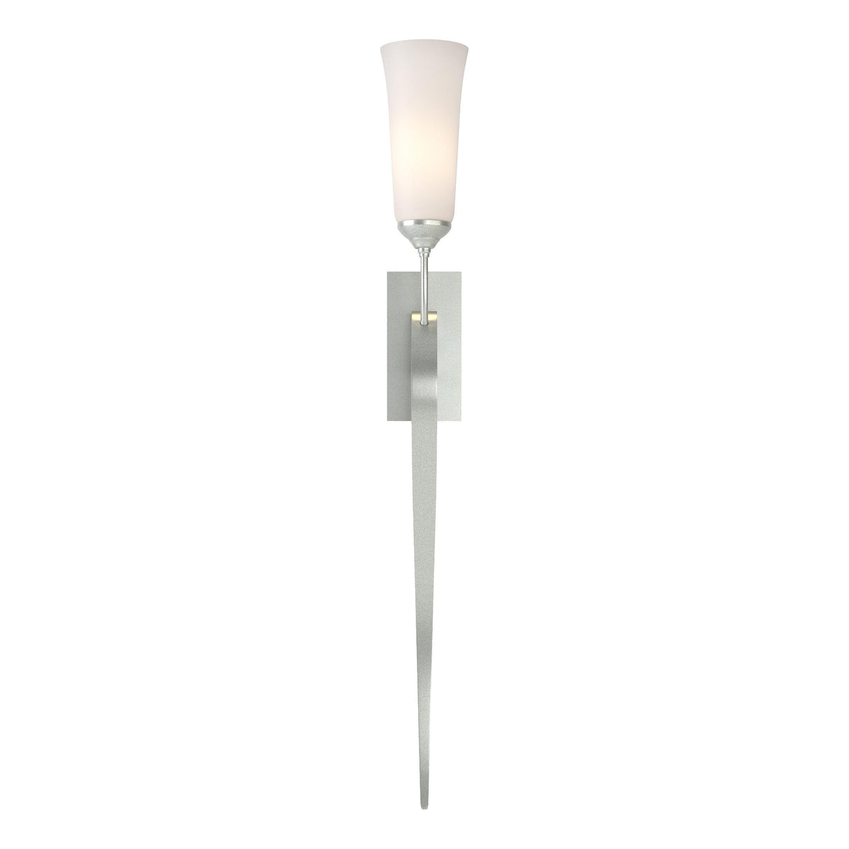 Hubbardton Forge 2012 Vintage Platinum Opal Glass (GG) Sweeping Taper ADA Sconce
