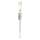 Hubbardton Forge 2012 Vintage Platinum Opal Glass (GG) Sweeping Taper ADA Sconce