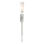 Hubbardton Forge 2012 Vintage Platinum Opal Glass (GG) Sweeping Taper ADA Sconce